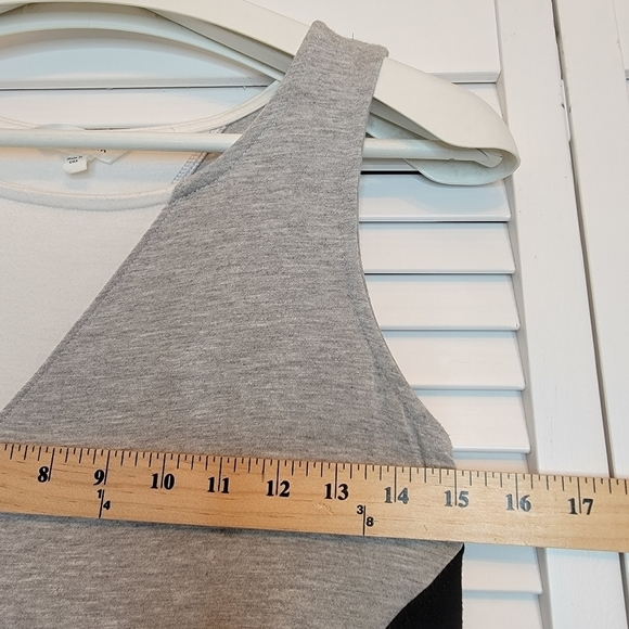 ATHLETA Diagonal Color Block Tank Midi Dress Sleeveless Round Neck Women's XXS - Picture 9 of 11